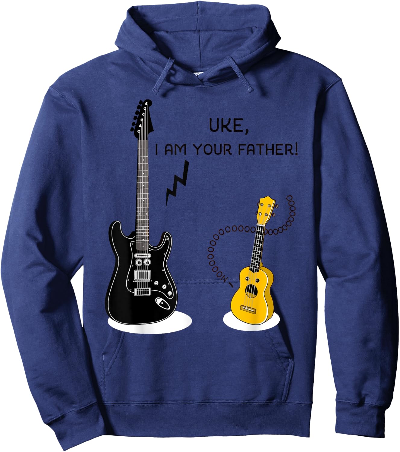 UKE I Am Your father - Funny Guitar Hoodie - Hoodie | Navy
