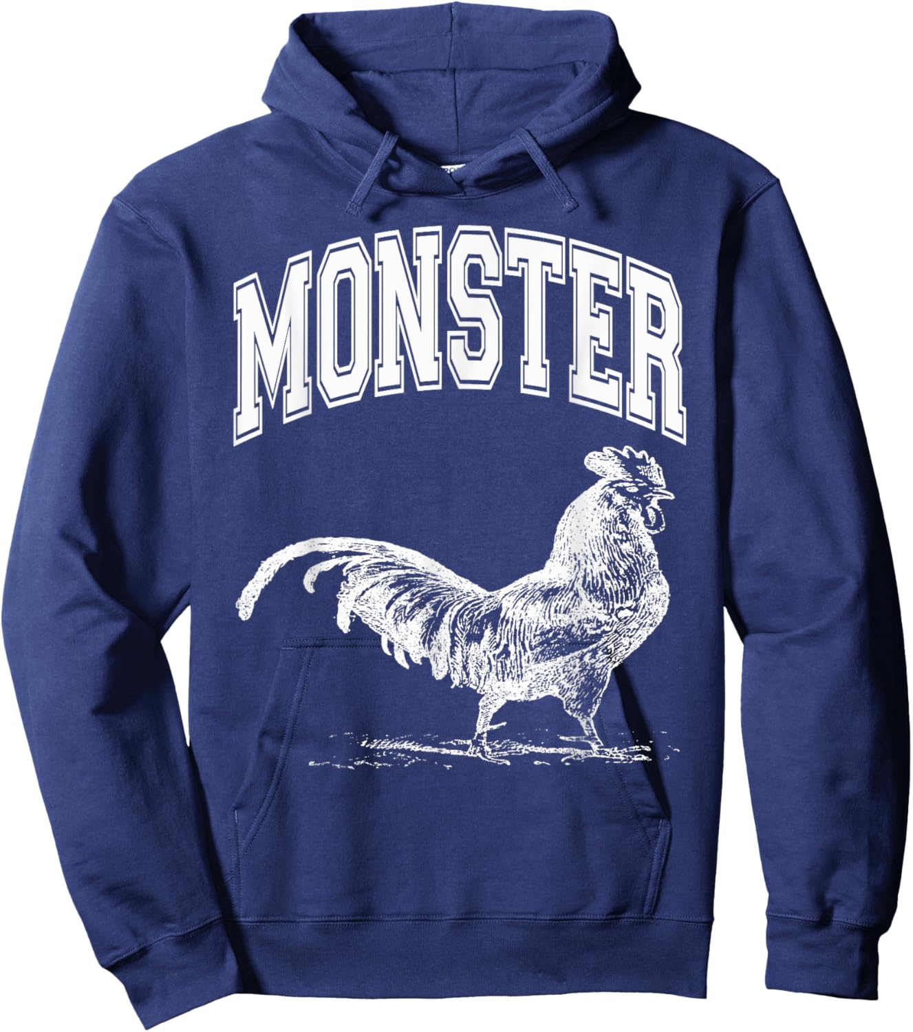 Monster Cock Funny Big Dick Energy Hoodie - Hoodie | Navy