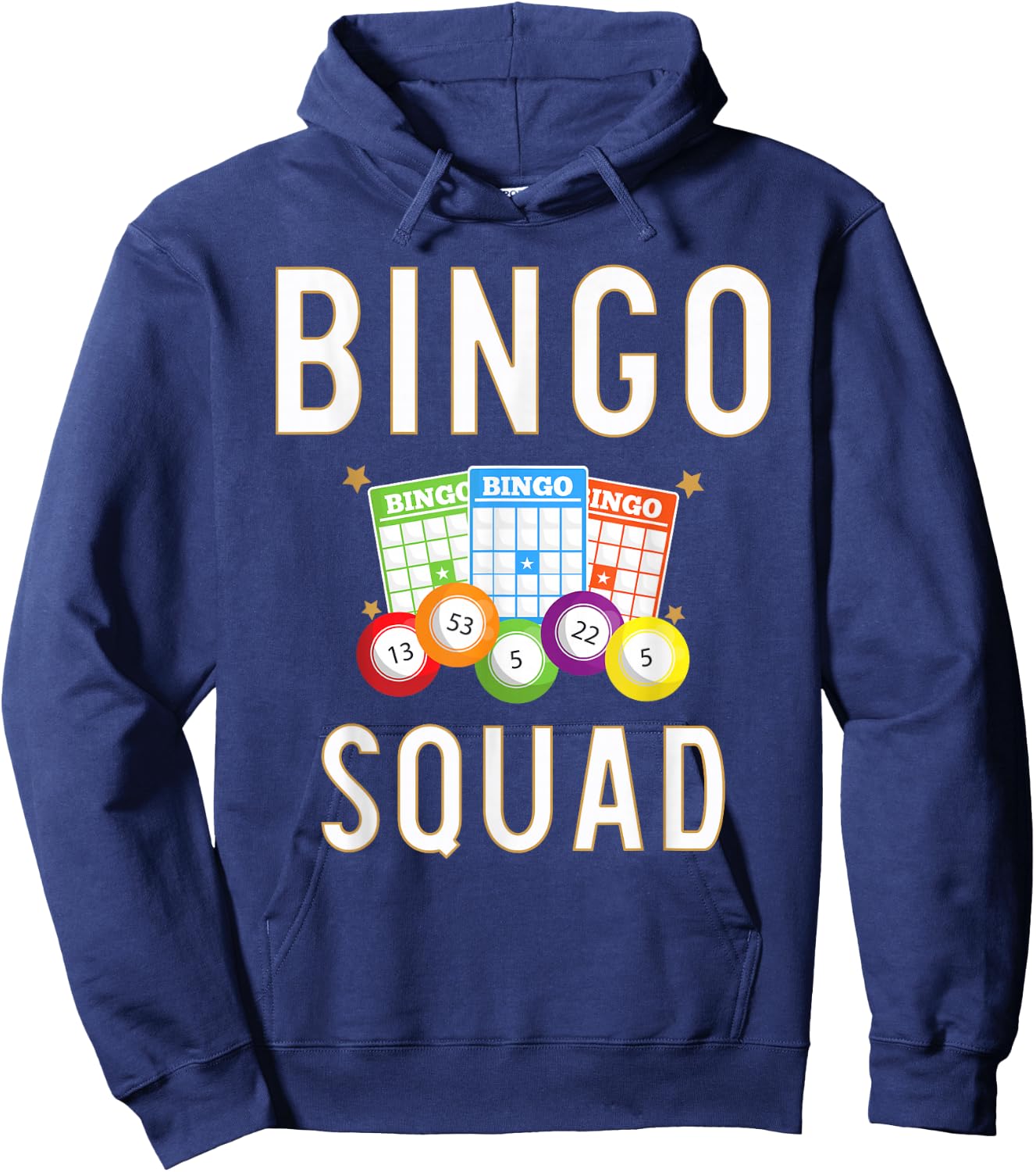 Bingo Squad Bingo Card Player Gift Hoodie - Hoodie | Navy