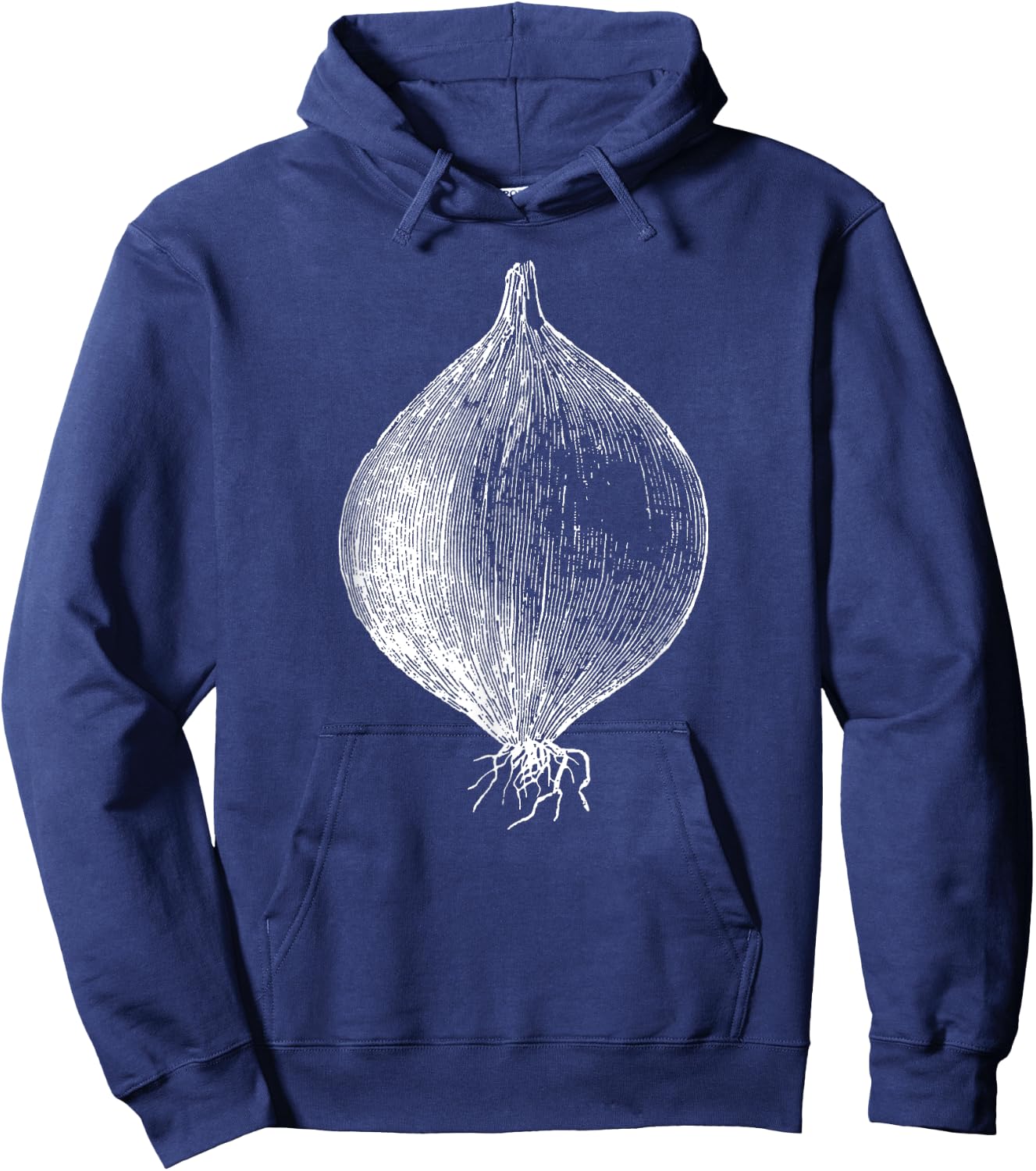 Retro Vintage Vegetable Onion Gift Hoodie - Hoodie | Navy