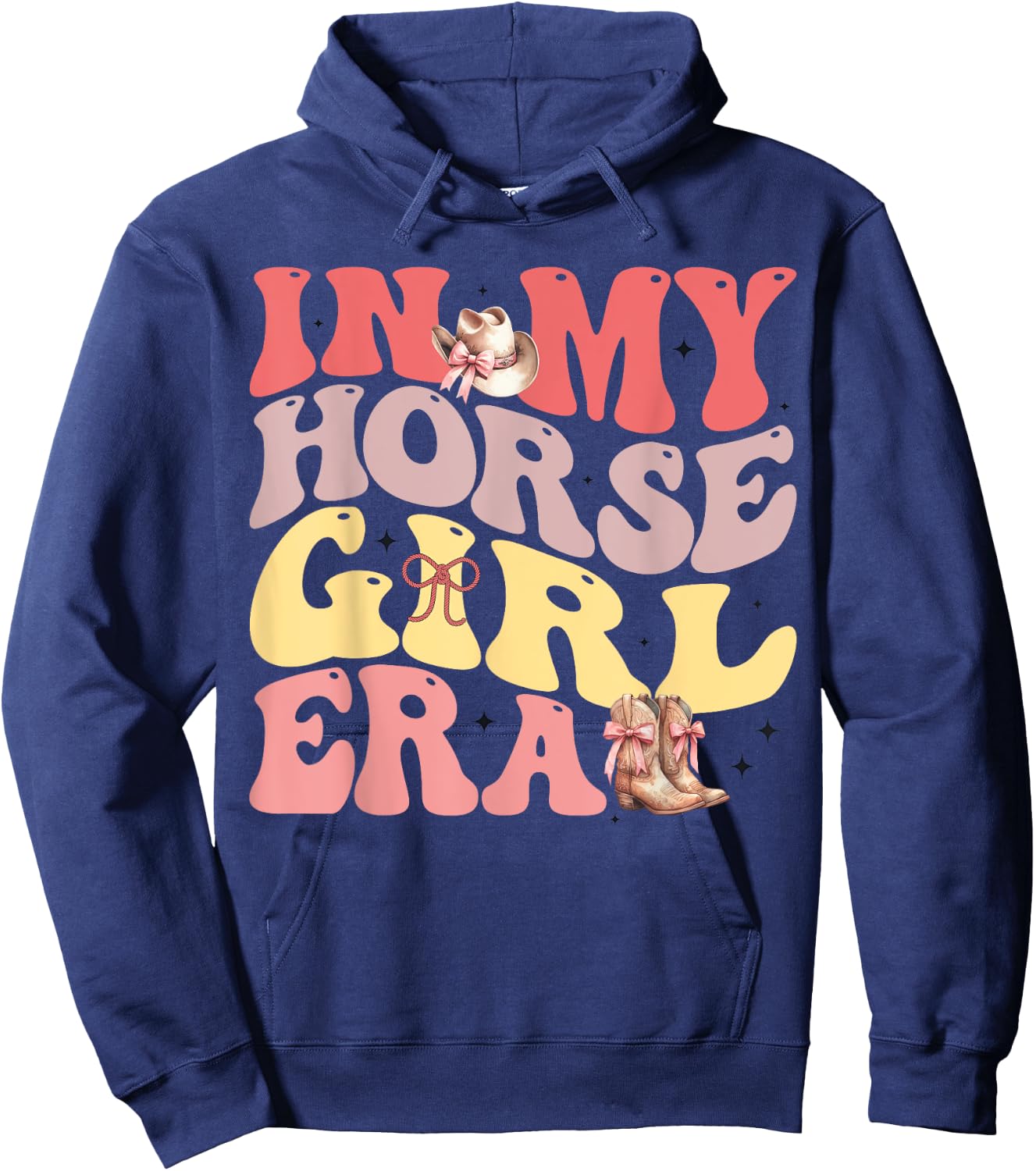 In My Horse Girl Era Hoodie - Hoodie | Navy