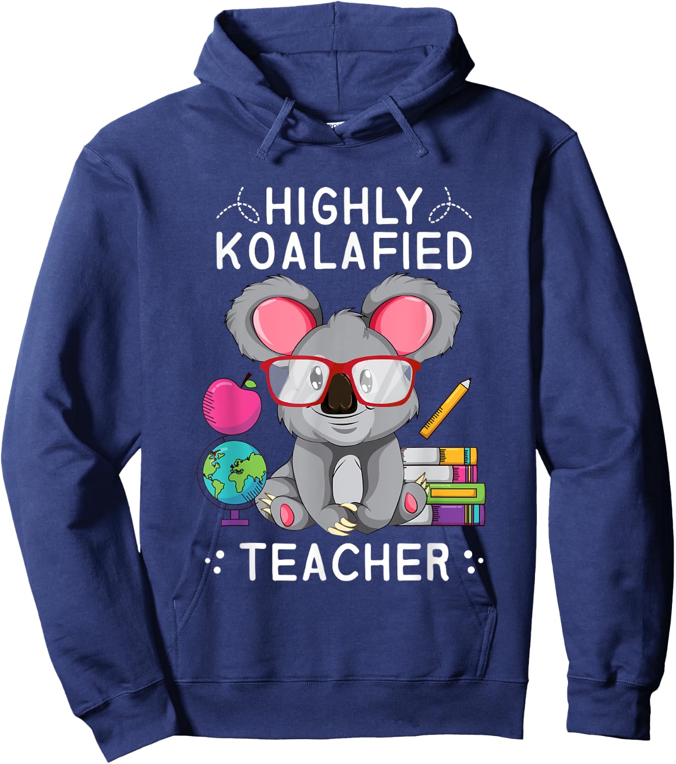 Highly Koalafied Teacher Koala Hoodie - Hoodie | Navy