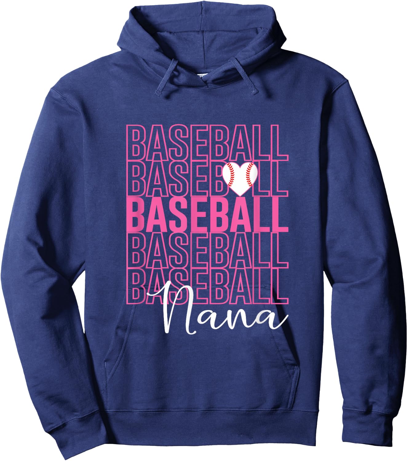 Baseball Nana Design Hoodie - Hoodie | Navy