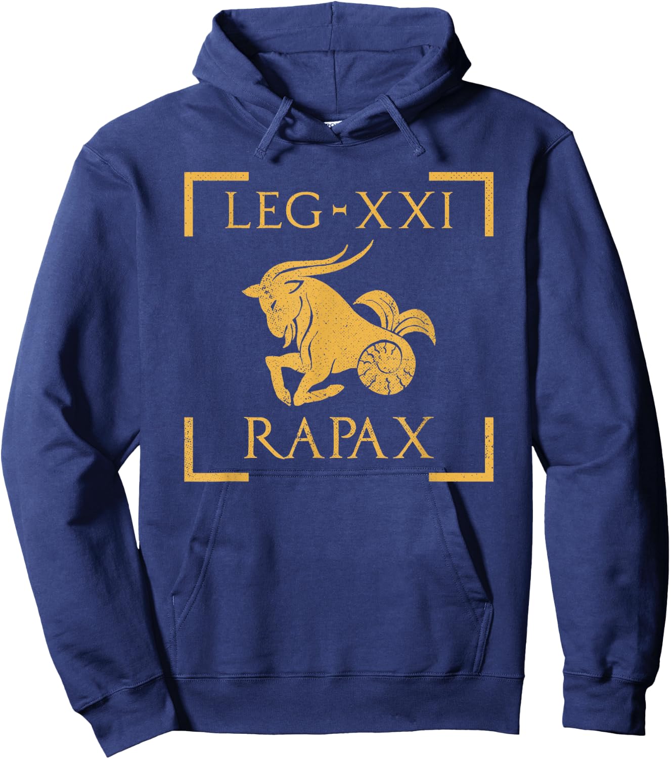 Legio XXI Rapax Capricorn Emblem Roman Legion Hoodie - Hoodie | Navy