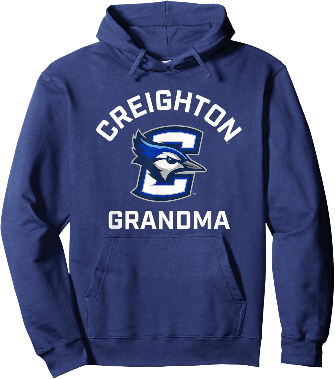 Creighton University Bluejays Arched Grandma Hoodie - Hoodie | Navy