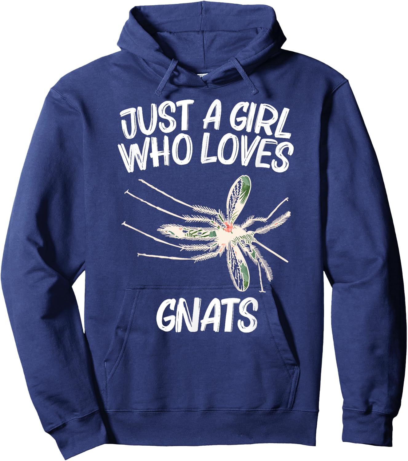 Just A Girl Who Loves Gnats Gift Dipterid Midge Hoodie - Hoodie | Navy