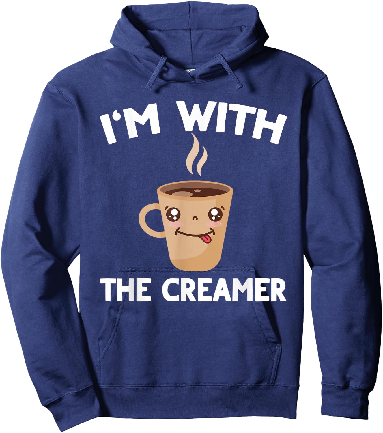 Coffee & Creamer Matching Couples His & Hers Hoodie - Hoodie | Navy