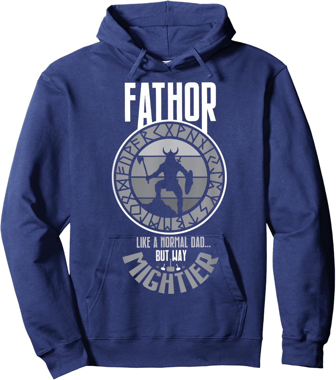 Fathor Viking Dad Father's Day Hoodie - Hoodie | Navy