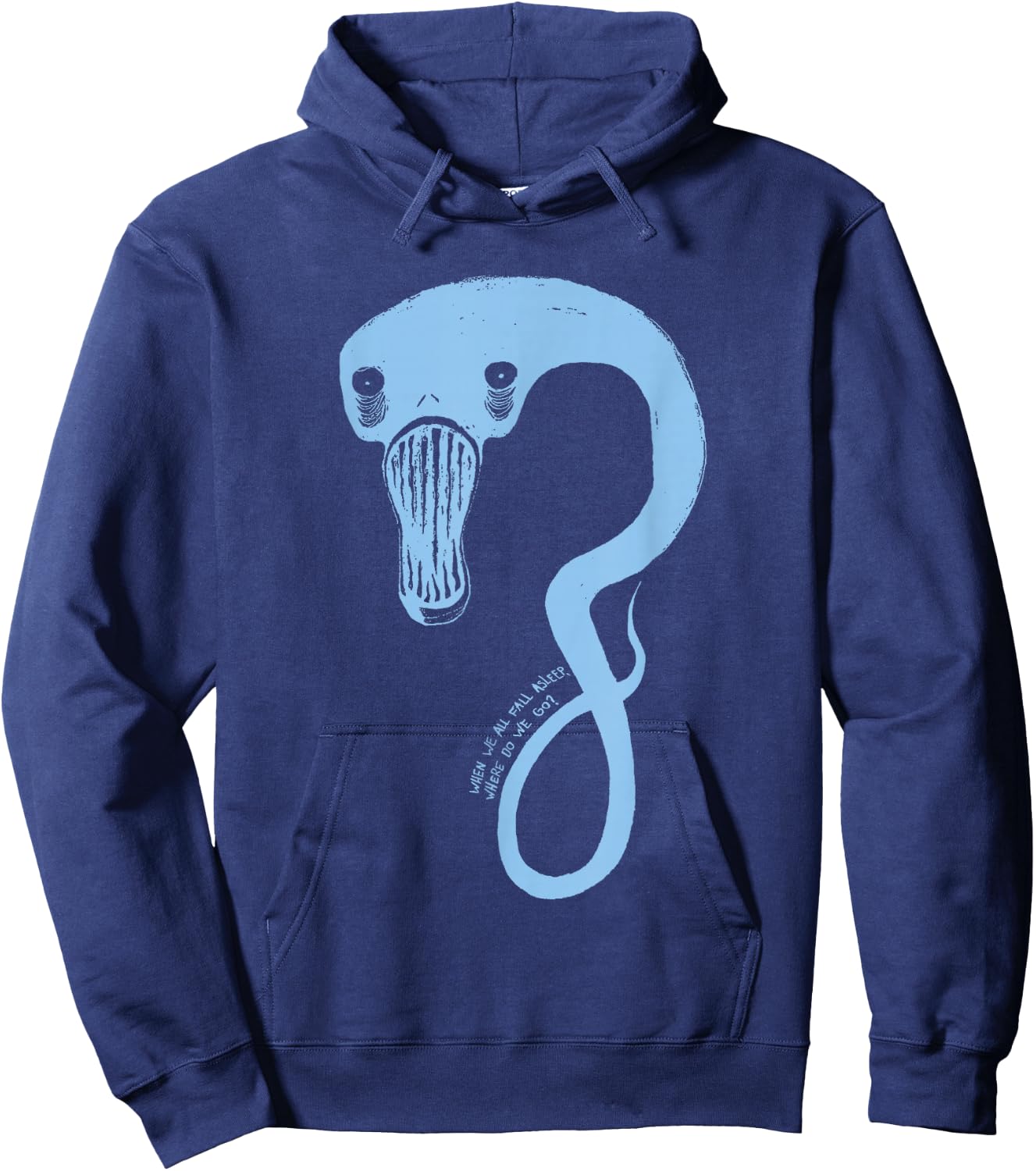 Billie Eilish Official Monster Blue Hoodie - Hoodie | Navy