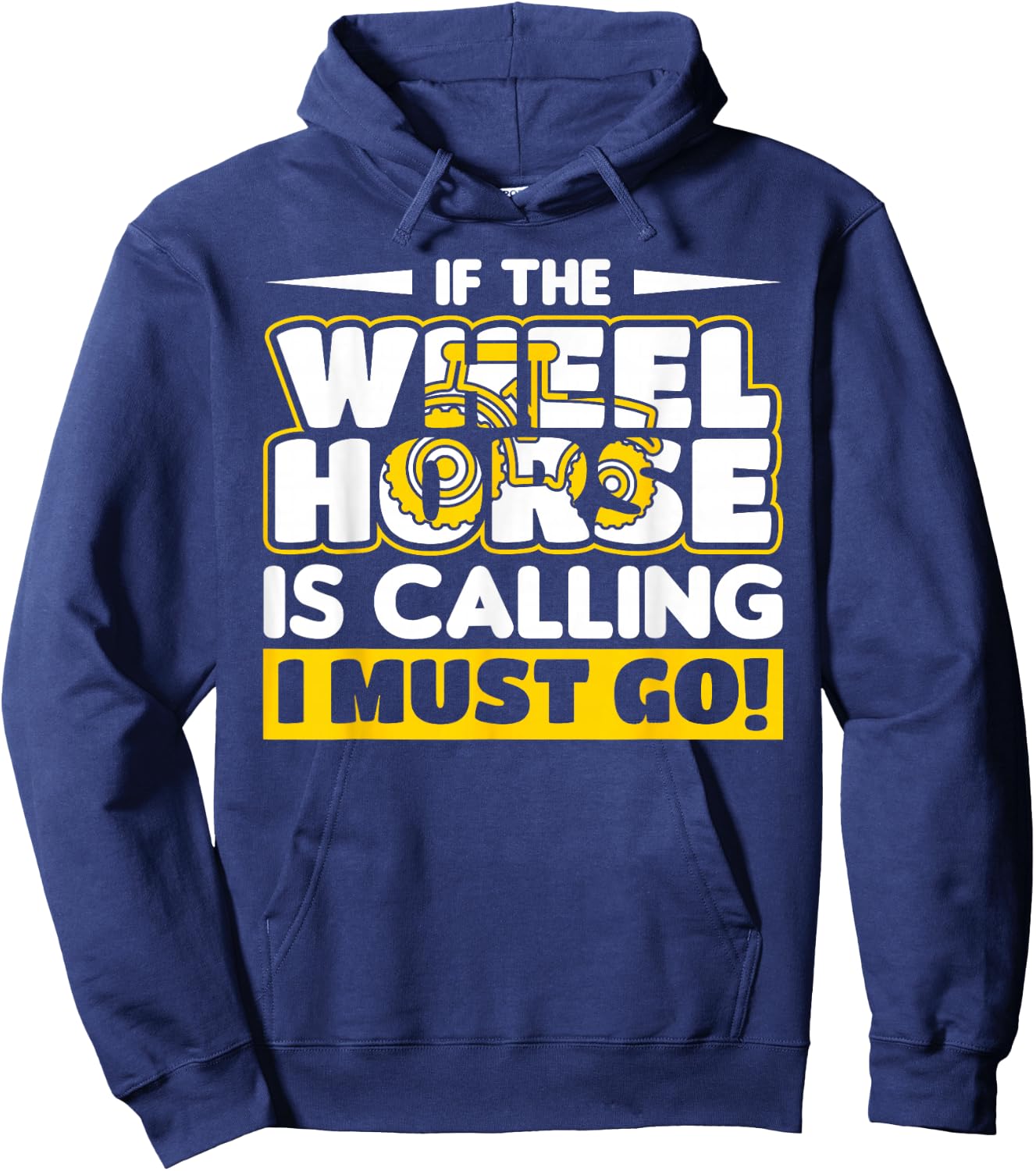 Farmer Wheel Horse Farming Gift Hoodie - Hoodie | Navy