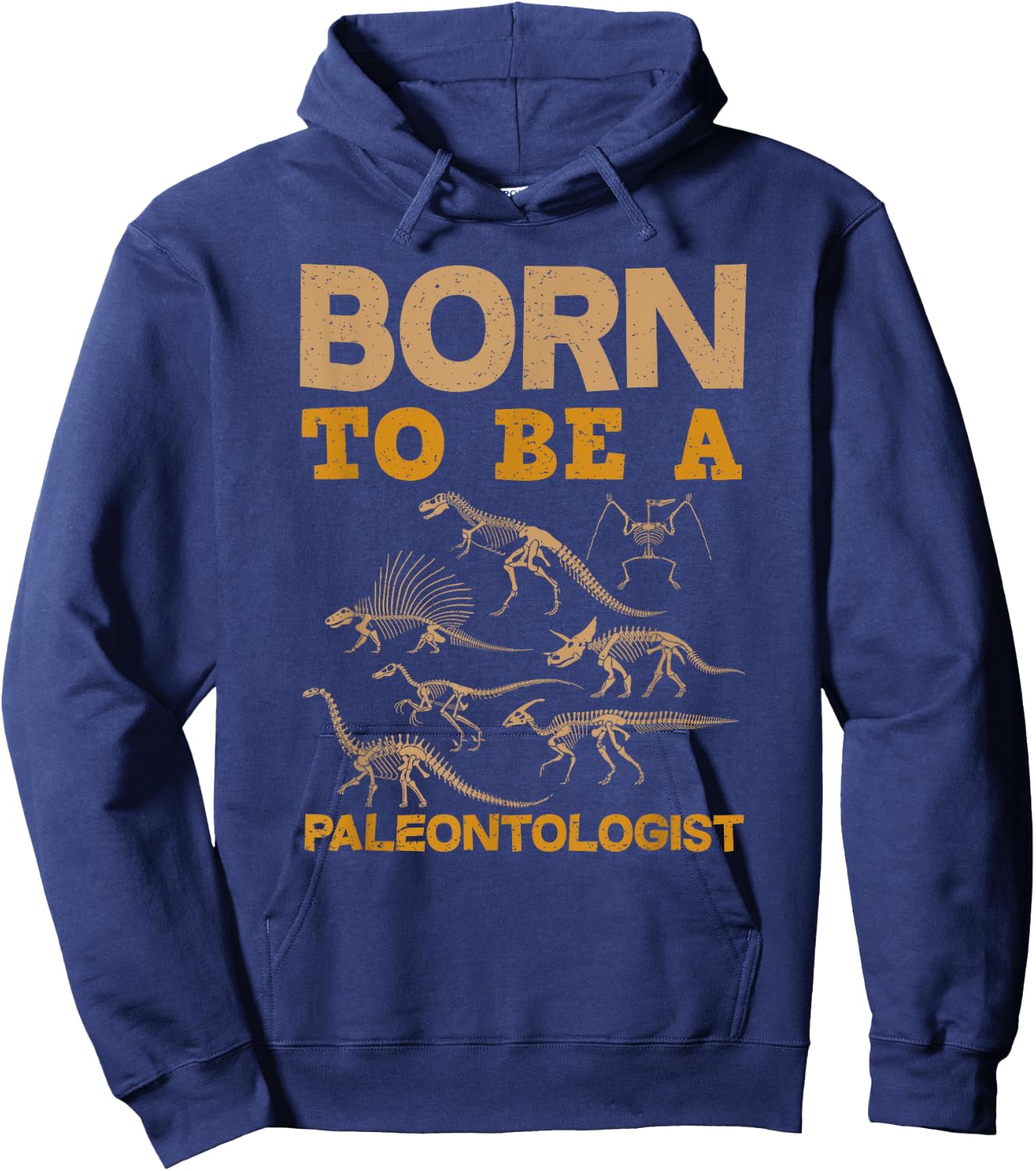 Born To Be A Paleontologist - Funny Gift Kids Hoodie - Hoodie | Navy