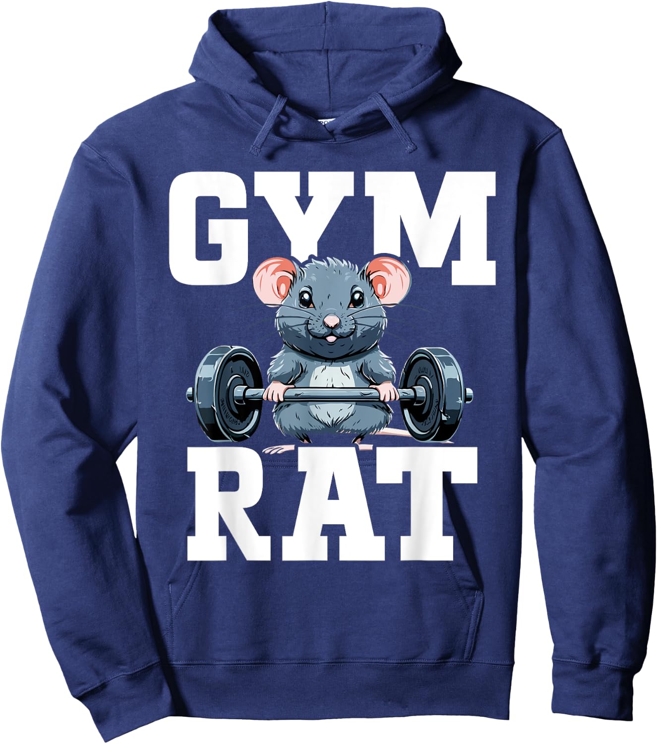 Funny Sport Gym Rat Fitness Bodybuilding Hoodie - Hoodie | Navy