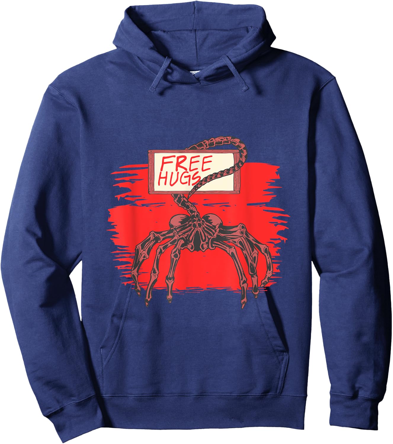 Funny Free Alien Hug Hoodie - Hoodie | Navy