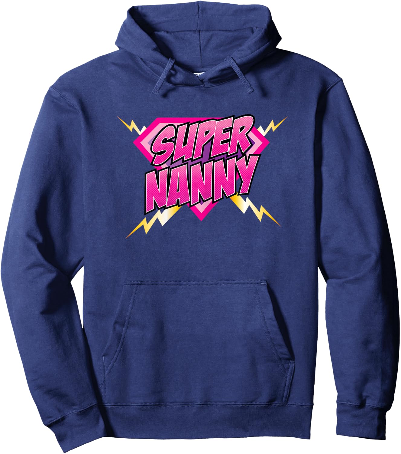 Super Nanny Superhero Comic Book Women Hoodie - Hoodie | Navy