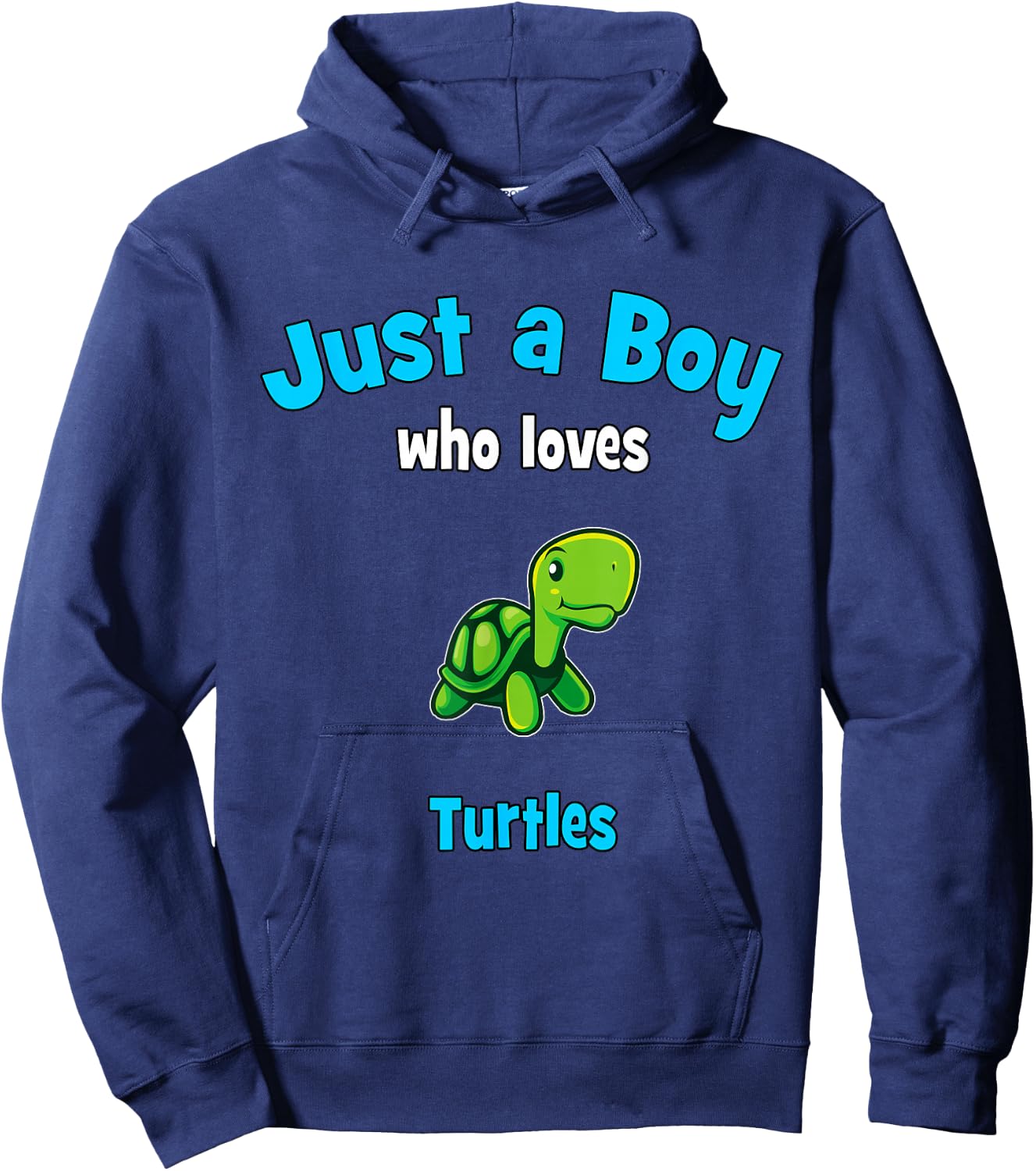 Boys Turtle Shirt | Kids Turtle Hoodie - Hoodie | Navy