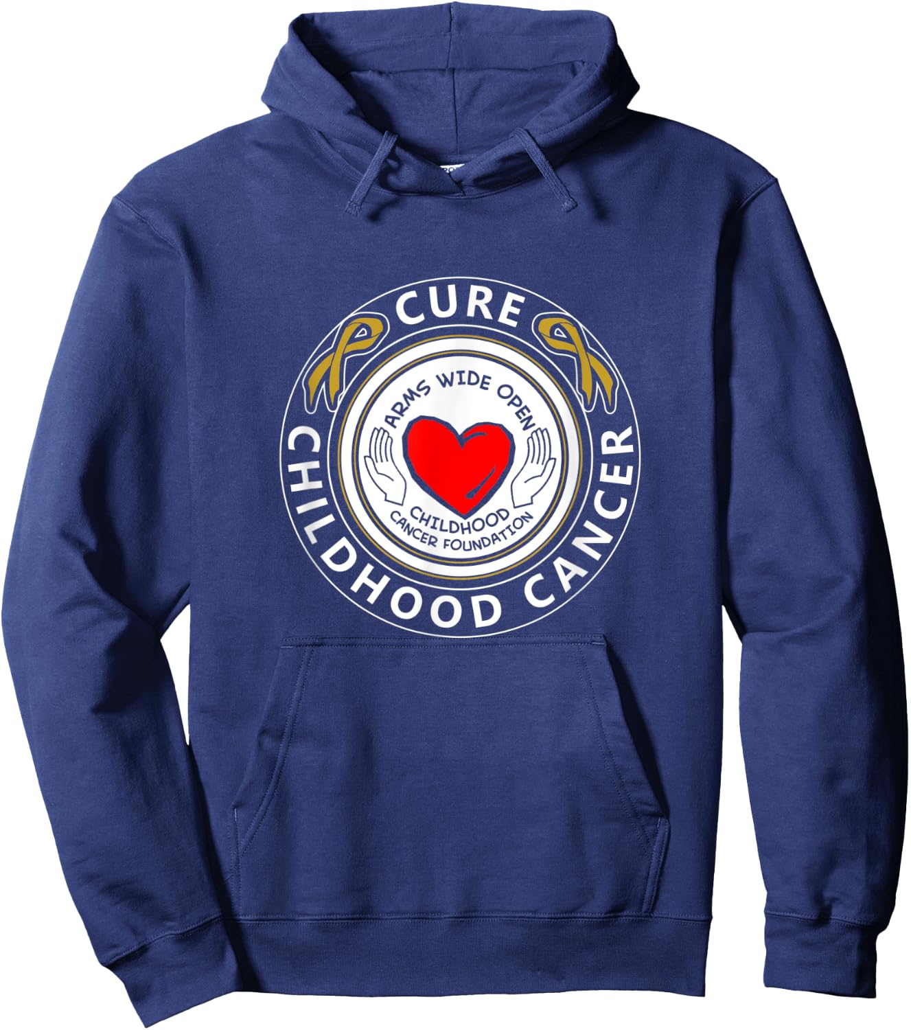 Arms Wide Open Childhood Cancer Foundation Hoodie - Hoodie | Navy
