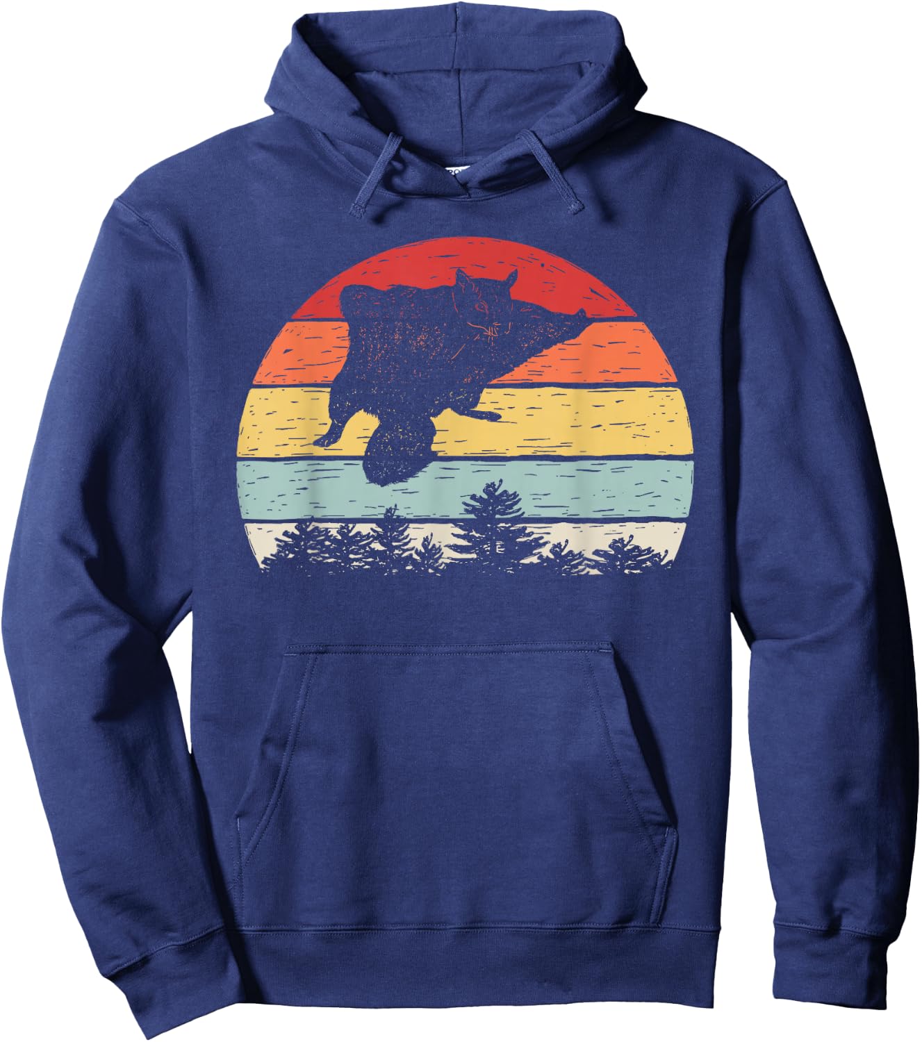 Catch Some Rays Vintage Retro Flying Squirrel Hoodie - Hoodie | Navy