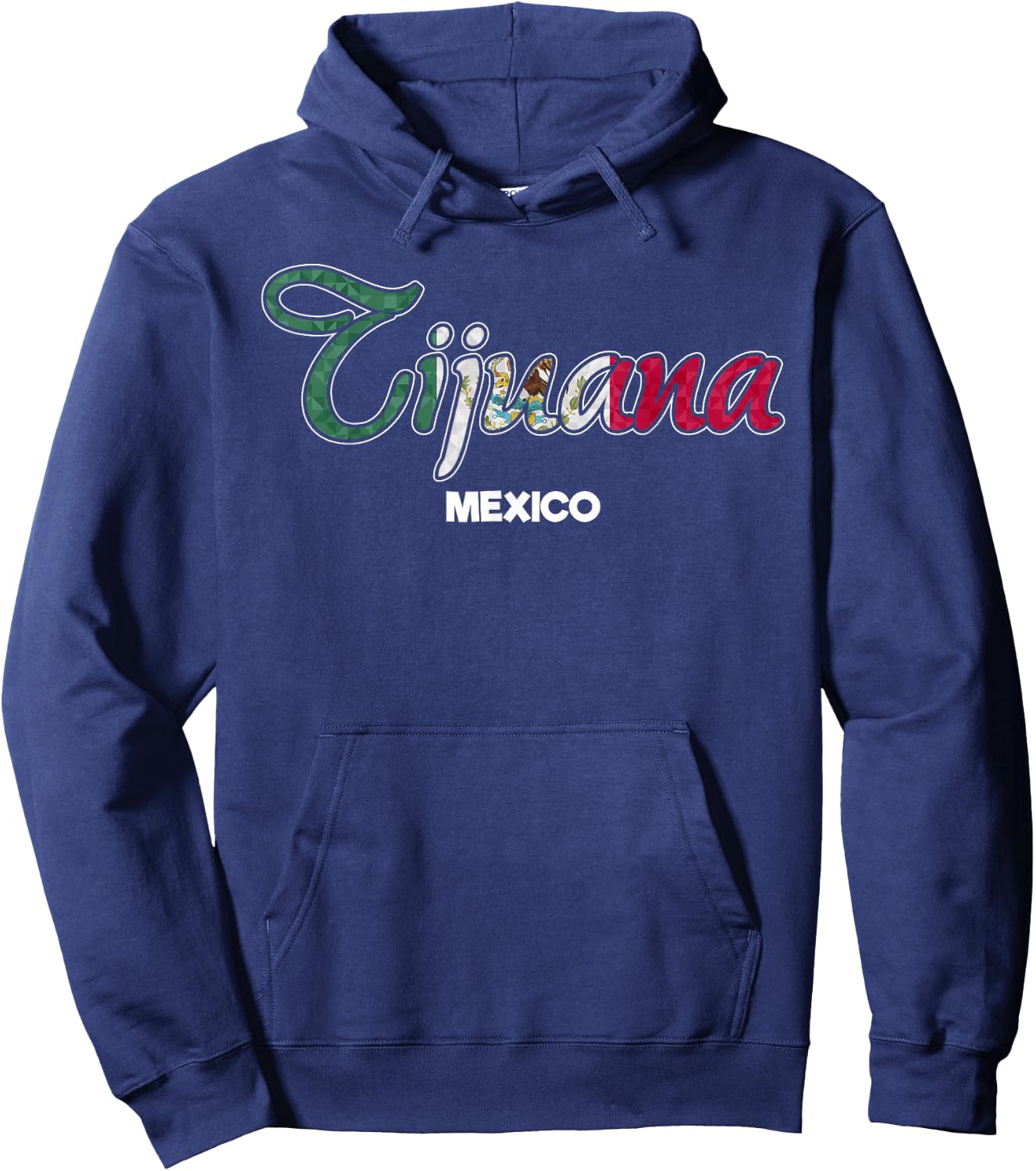 Tijuana City Flag Mexican Hoodie - Hoodie | Navy