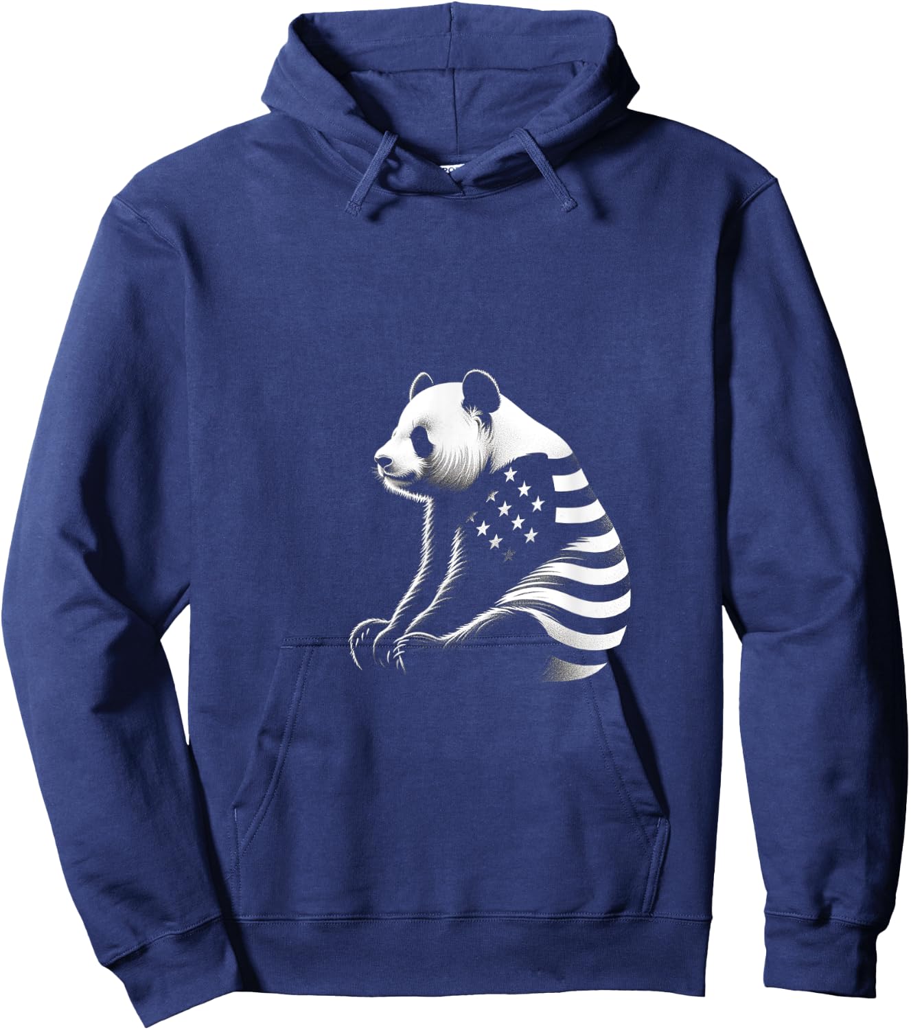 Panda American Flag USA Flag Men Hoodie - Hoodie | Navy