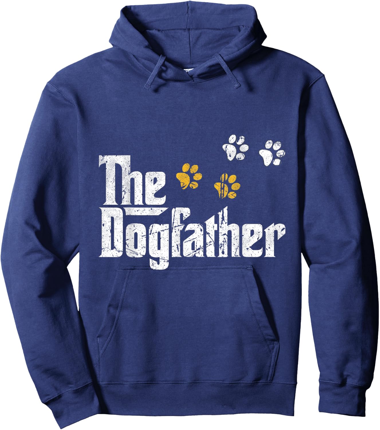 The Dogfather Dad Fathers Day Gift Cute Idea Hoodie - Hoodie | Navy