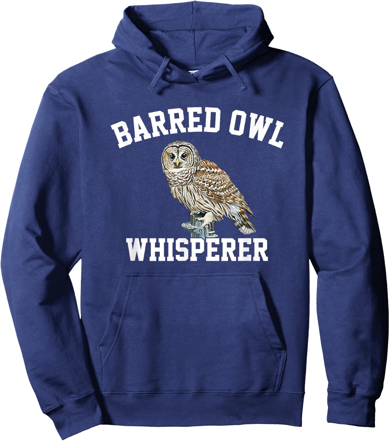 Barred Owl Whisperer, Barred Owl Hoodie - Hoodie | Navy