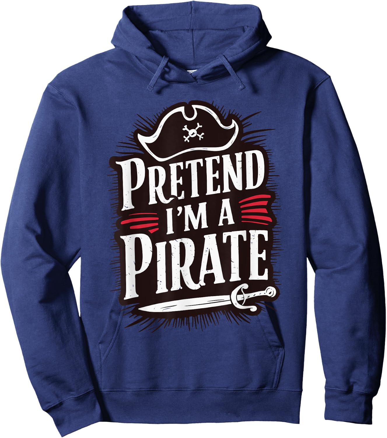 Pretend I'm A Pirate Hoodie - Hoodie | Navy