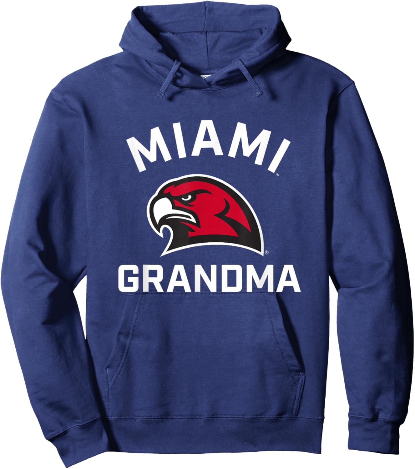 Miami University Ohio Redhawks Arched Grandma Hoodie - Hoodie | Navy