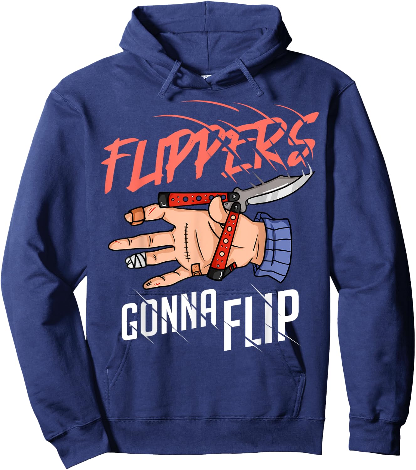Balisong Flipping Butterfly Knife Training Hoodie - Hoodie | Navy