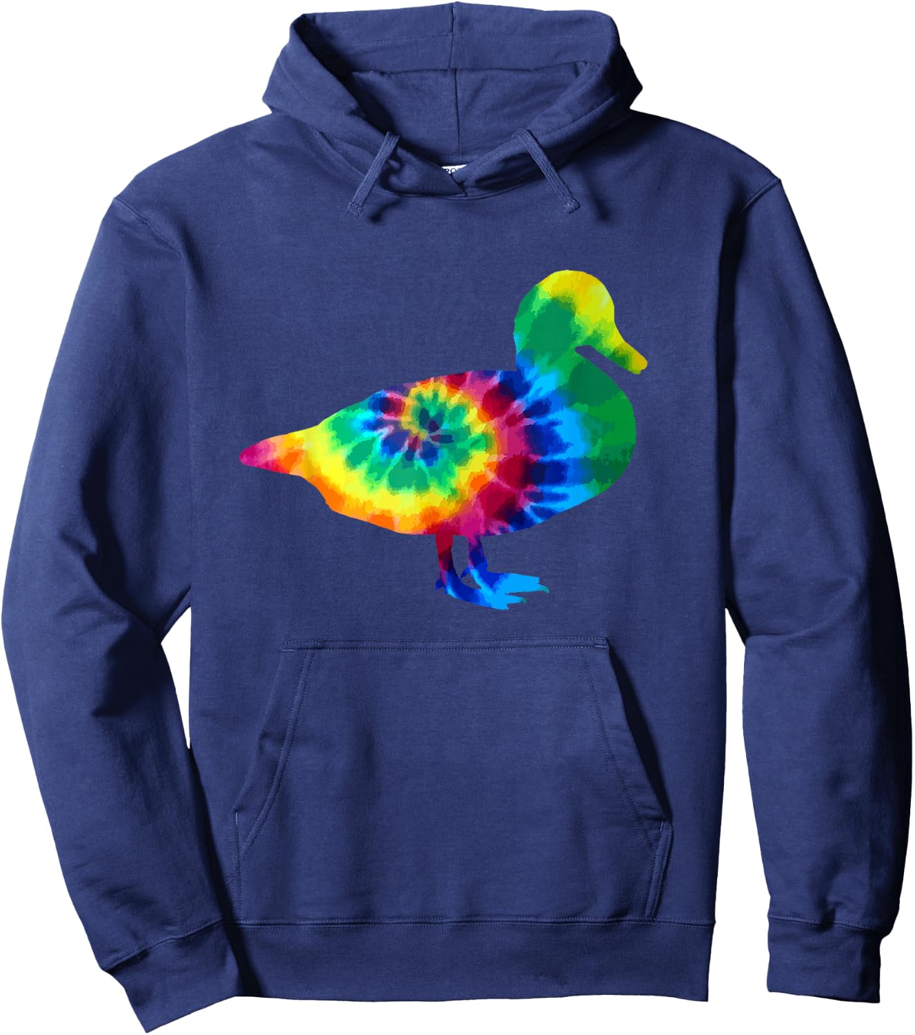 Duck Tie Dye Vintage Hippie Farmer Ducks Hoodie - Hoodie | Navy