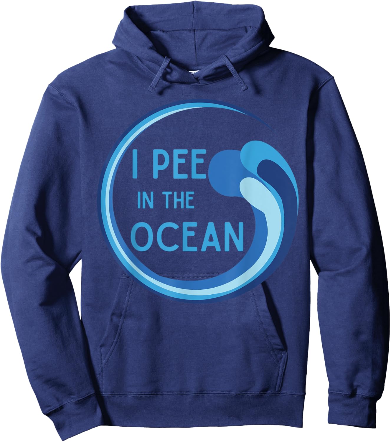 I Pee in the Ocean Beach Vacation Hoodie - Hoodie | Navy