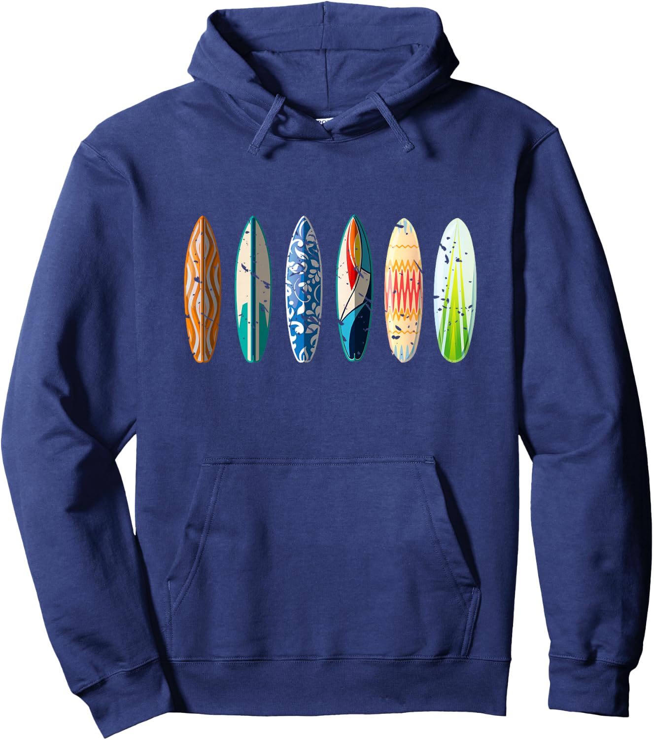 Summer Sports Surfboard Surfer Gift Surfing Hoodie - Hoodie | Navy