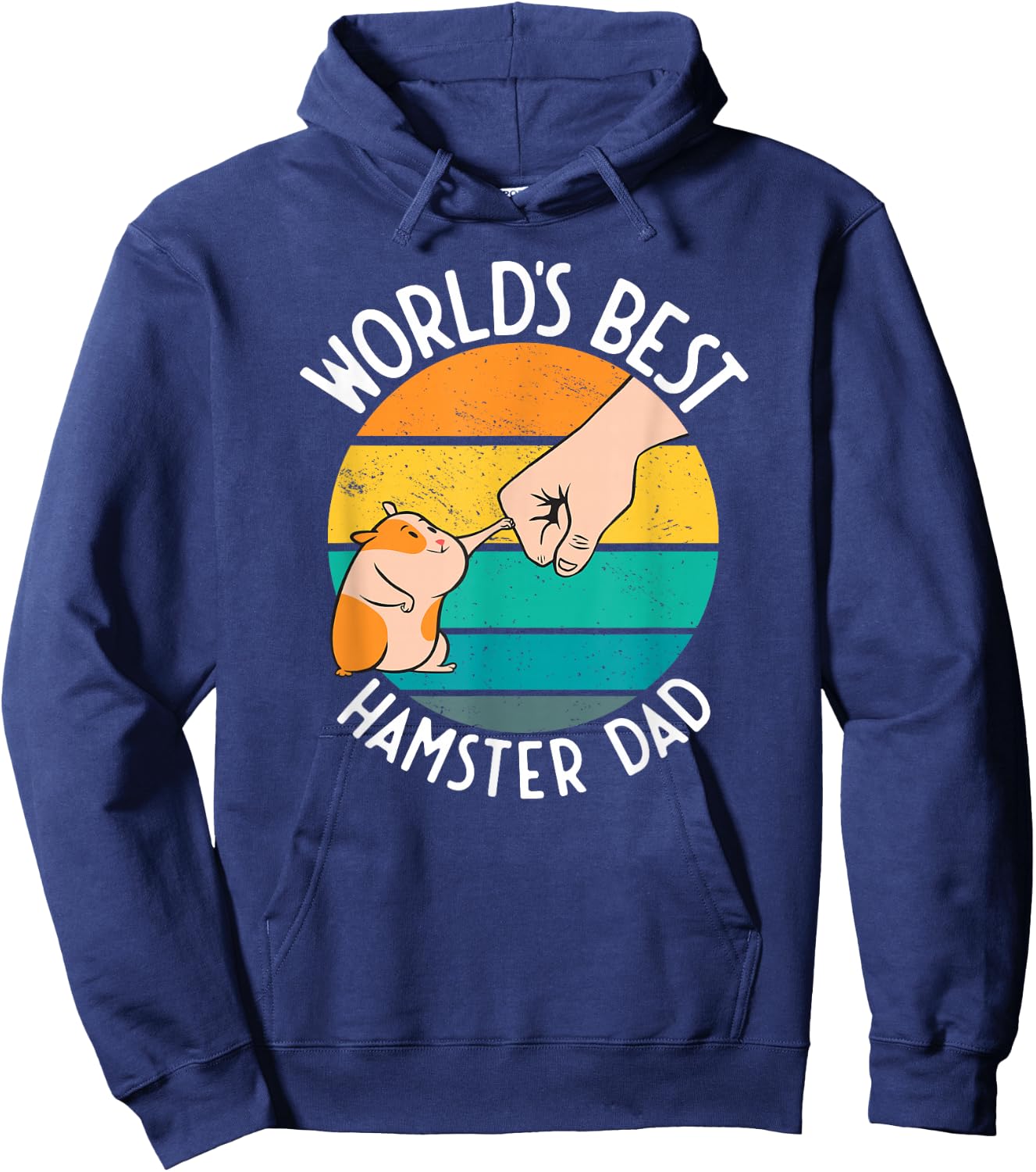 World's Best Hamster Dad Design Hoodie - Hoodie | Navy