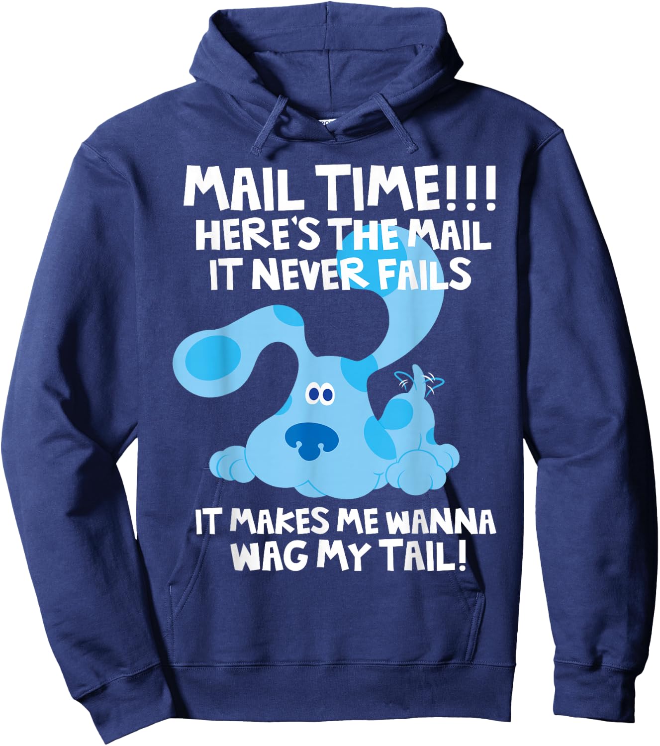 Blues Clues Mail Time! Heres The Mail Hoodie - Hoodie | Navy