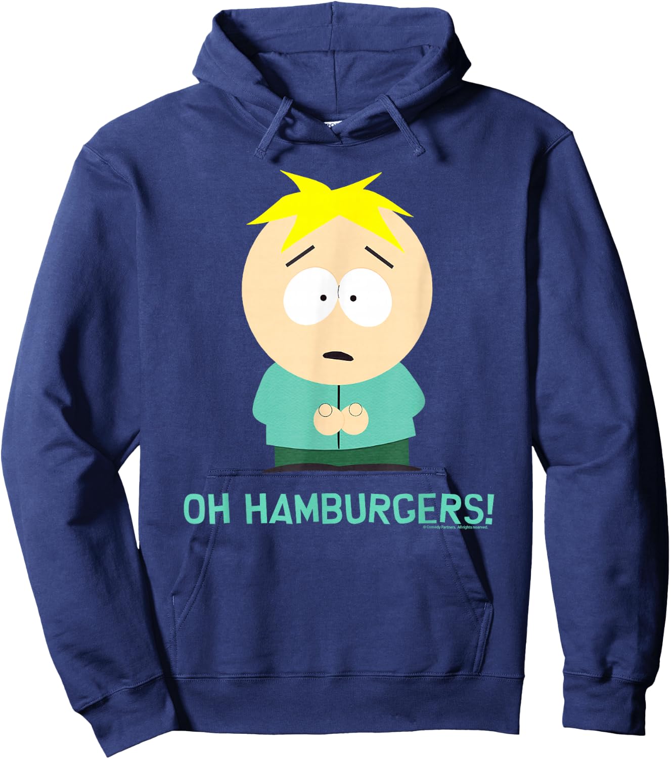 South Park Butters Oh Hamburgers Hoodie - Hoodie | Navy