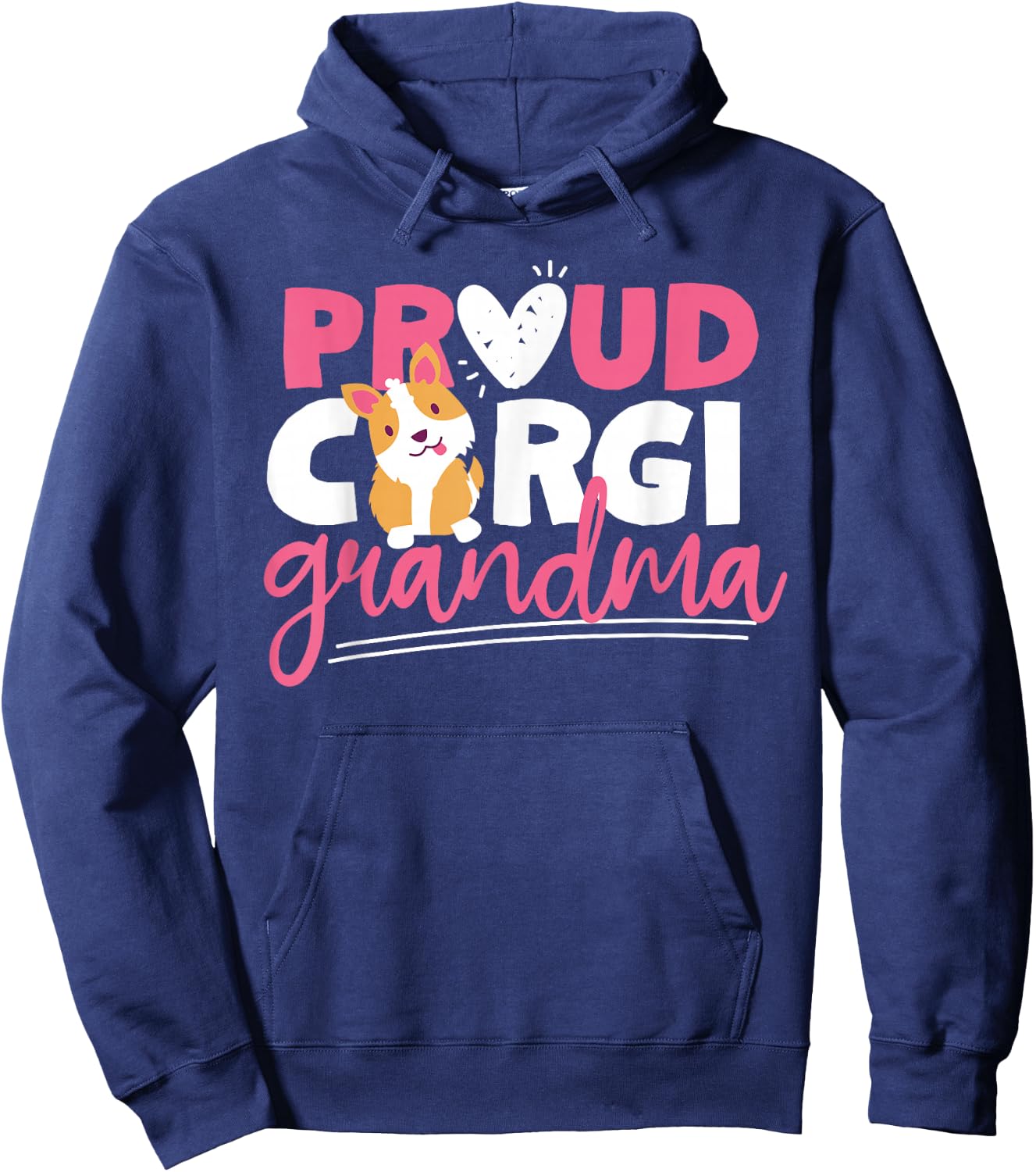 Proud Corgi Grandma Hoodie - Hoodie | Navy