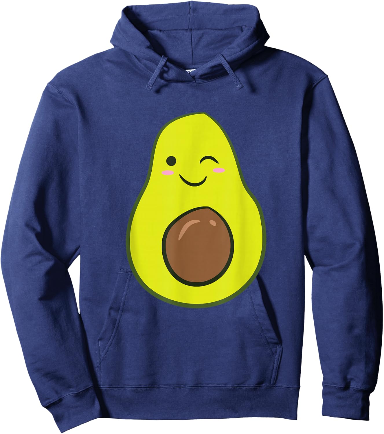 Cute Avocado Halloween Costume Kawaii Avocado Hoodie - Hoodie | Navy