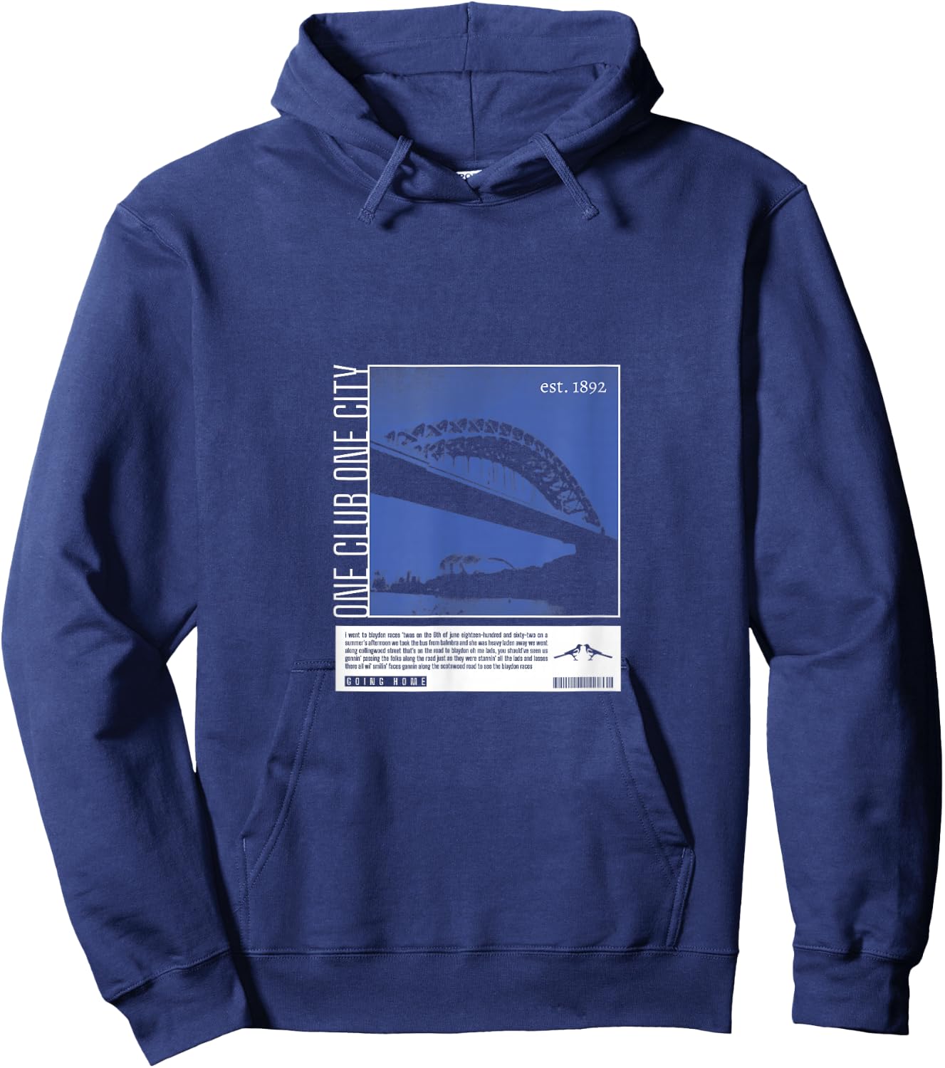 Newcastle United One Club One City NUFC Hoodie - Hoodie | Navy