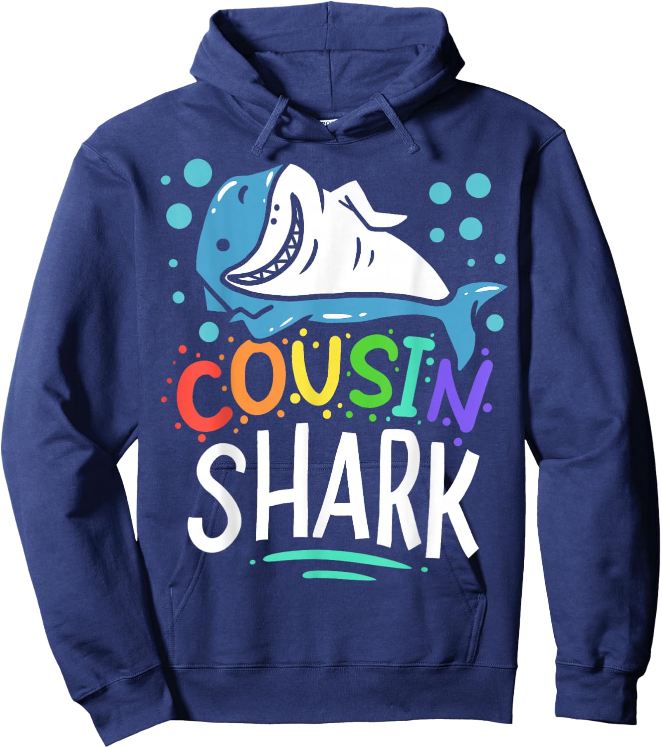Cousin Shark Gift Hoodie - Hoodie | Navy