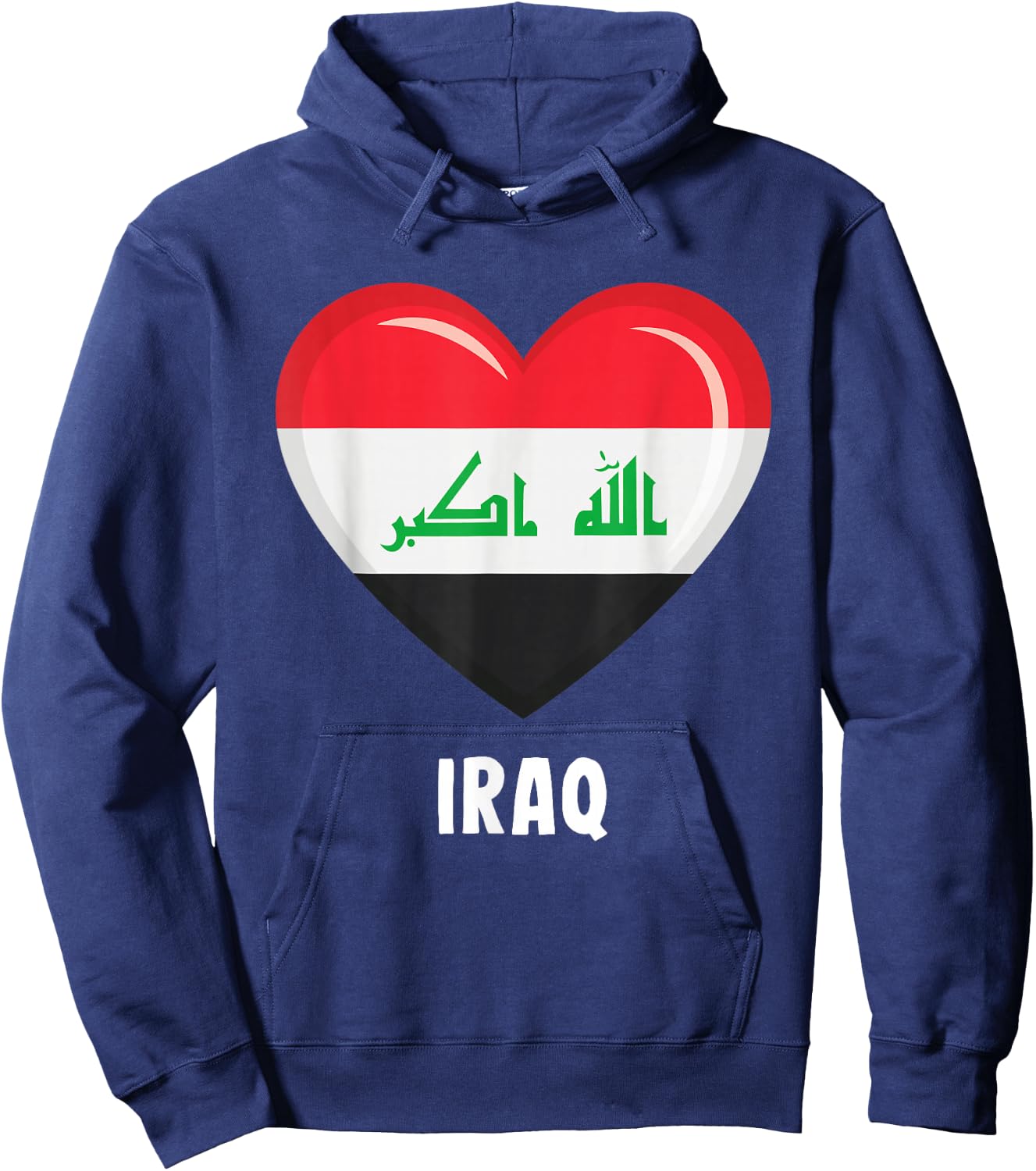 Iraq Flag Jersey | Iraqi Hoodie - Hoodie | Navy