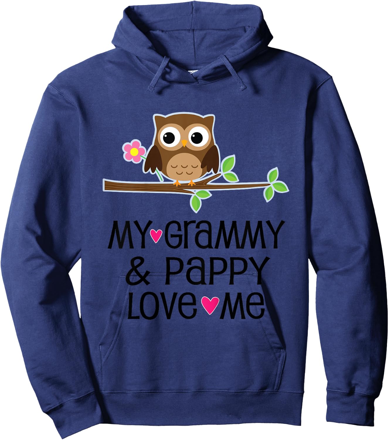My Grammy and Pappy Love Me Grandchild Hoodie - Hoodie | Navy