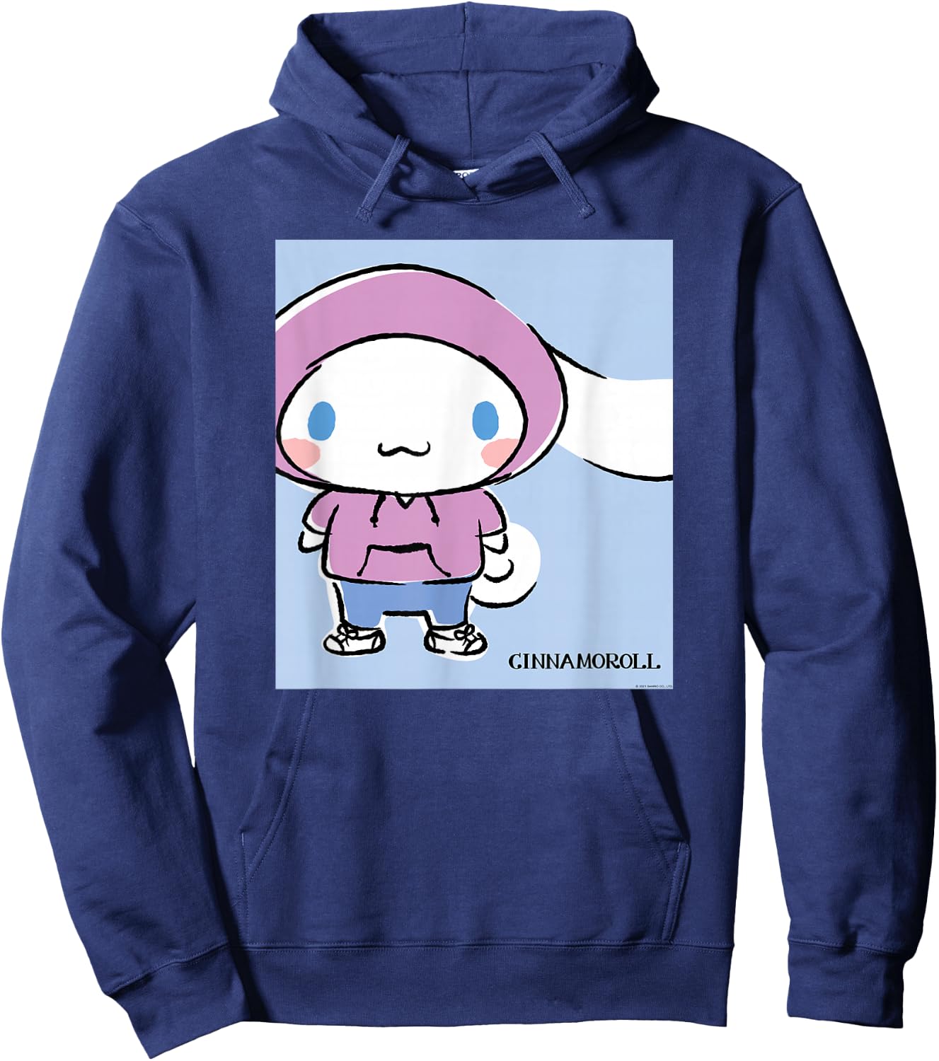 Cinnamoroll Collection Streetwear Print Hoodie - Hoodie | Navy