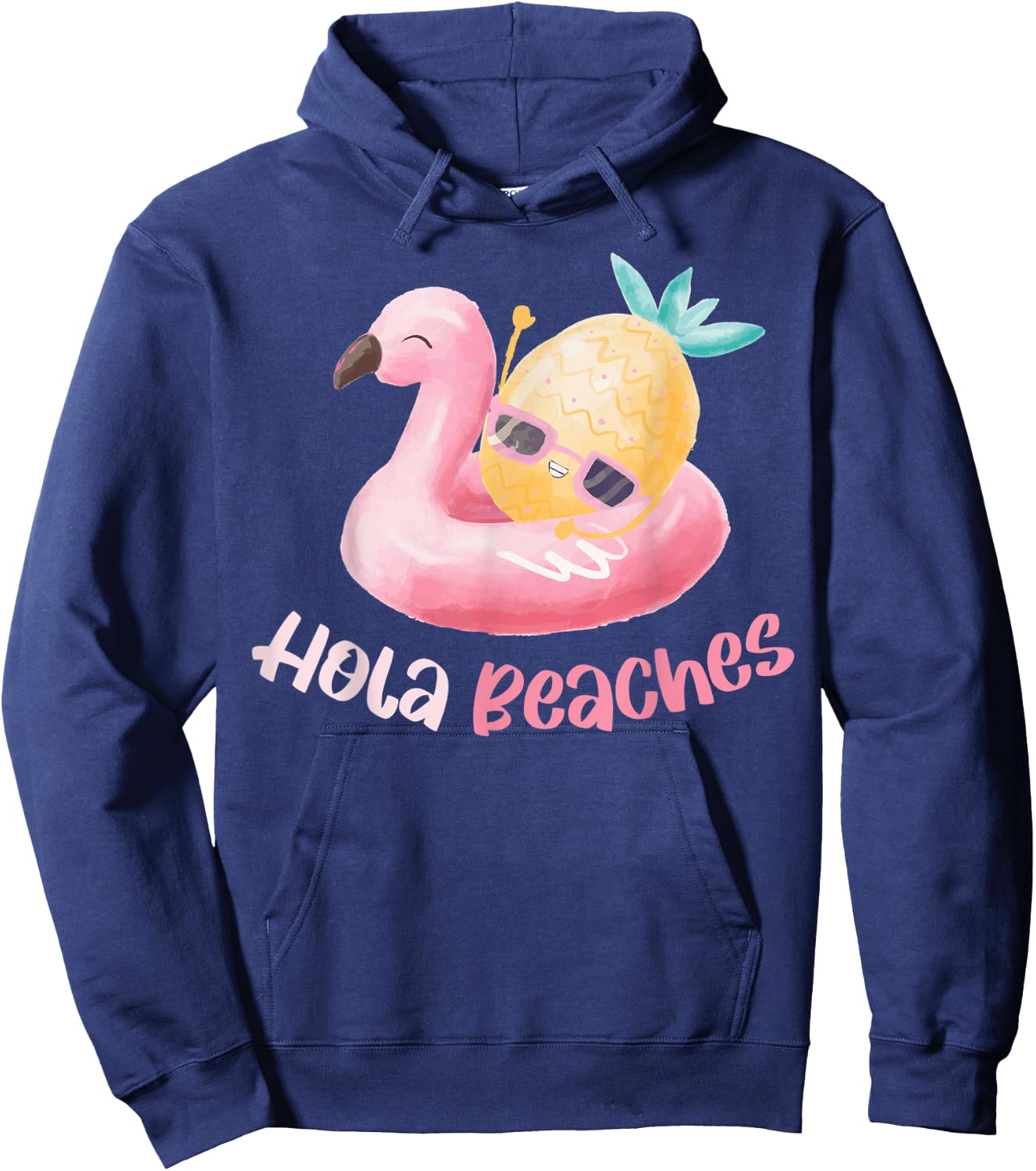 Hola Beaches Men Women Hoodie - Hoodie | Navy