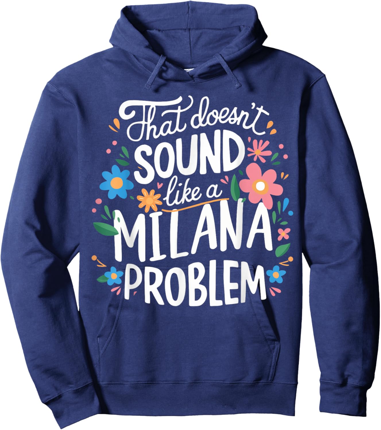 MILANA Personalized Cute Girls MILANA Name Hoodie - Hoodie | Navy