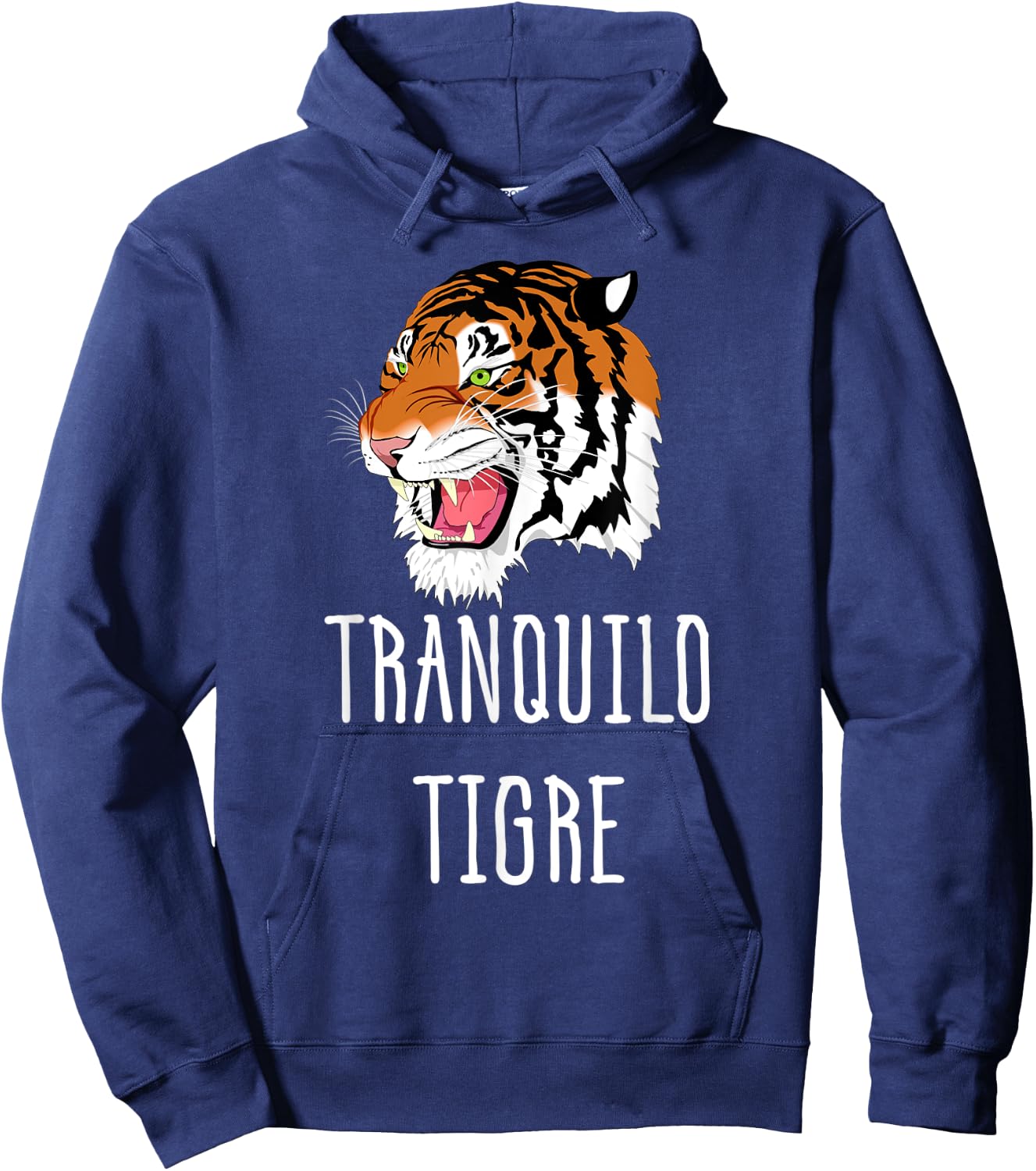 Tranquilo Tigre Take it Easy Tiger Spanish Hoodie - Hoodie | Navy