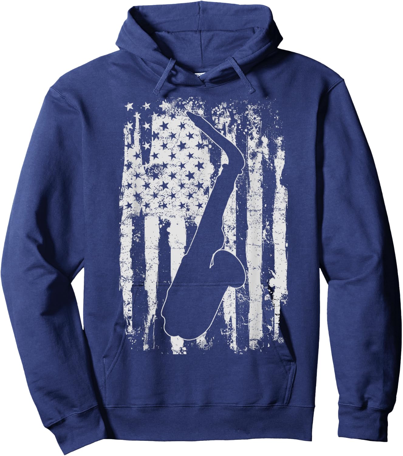 Saxophone Sax Player Vintage Gift Hoodie - Hoodie | Navy
