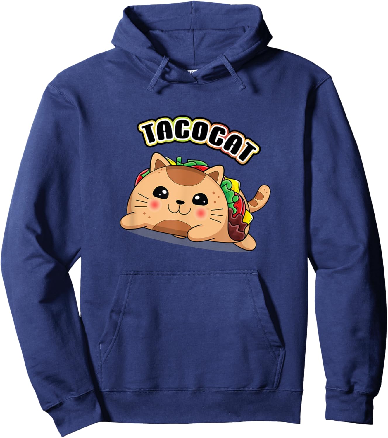 Taco Cat Lovers , Small, Black Hoodie - Hoodie | Navy