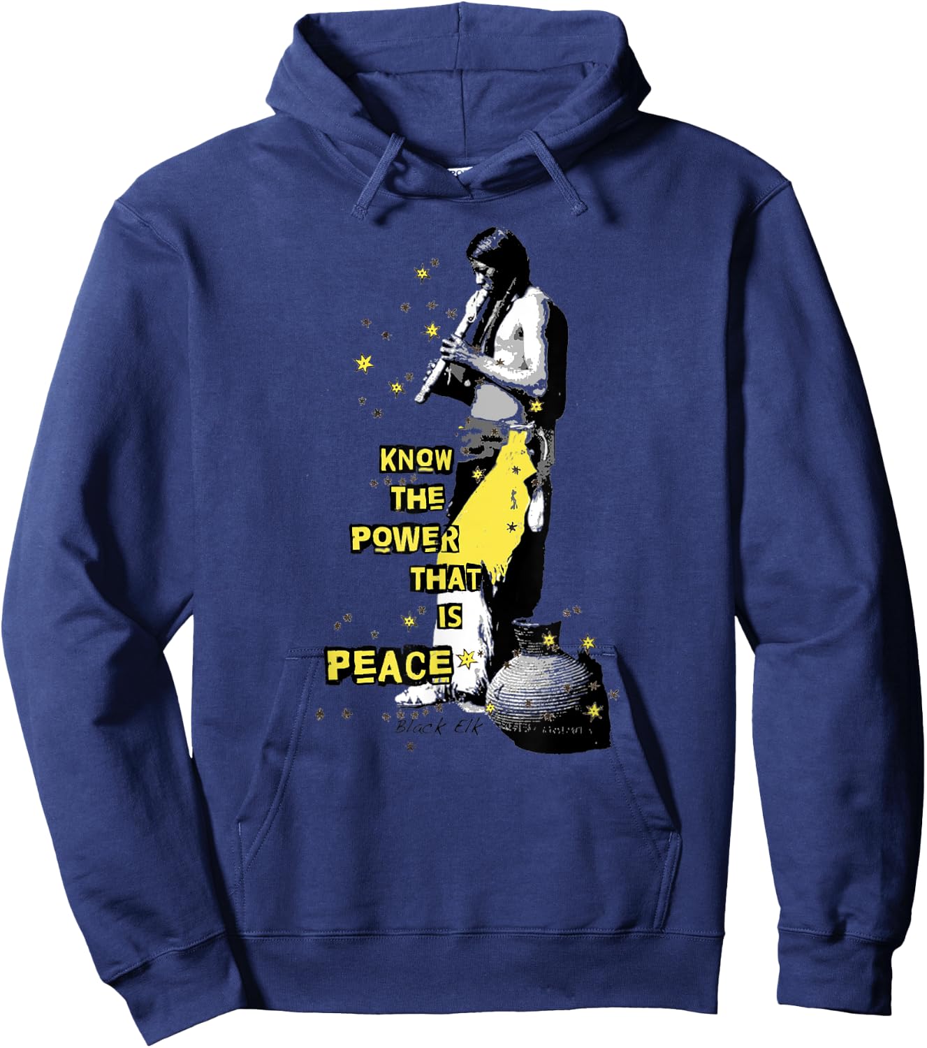 Native American Flute Hoodie - Hoodie | Navy