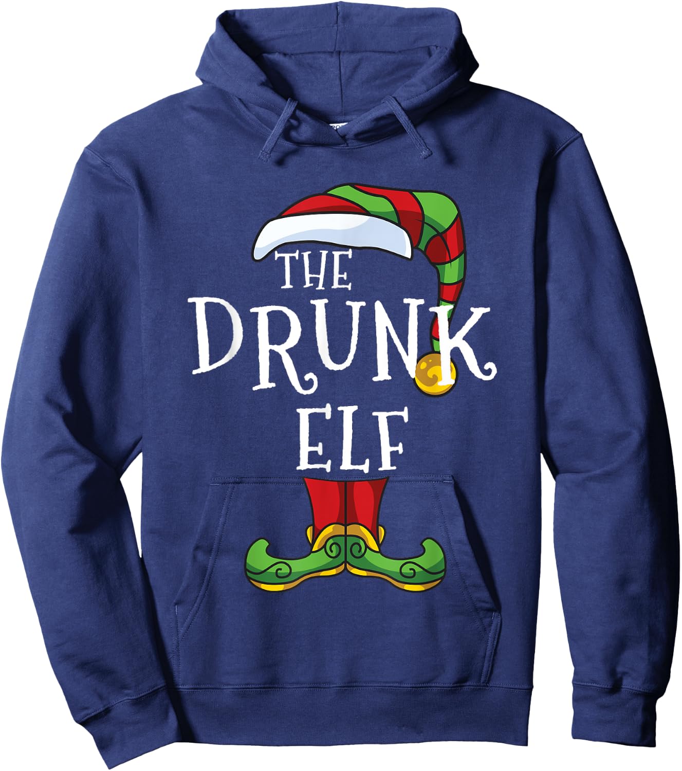 The Drunk Elf Family Matching Christmas Group Hoodie - Hoodie | Navy