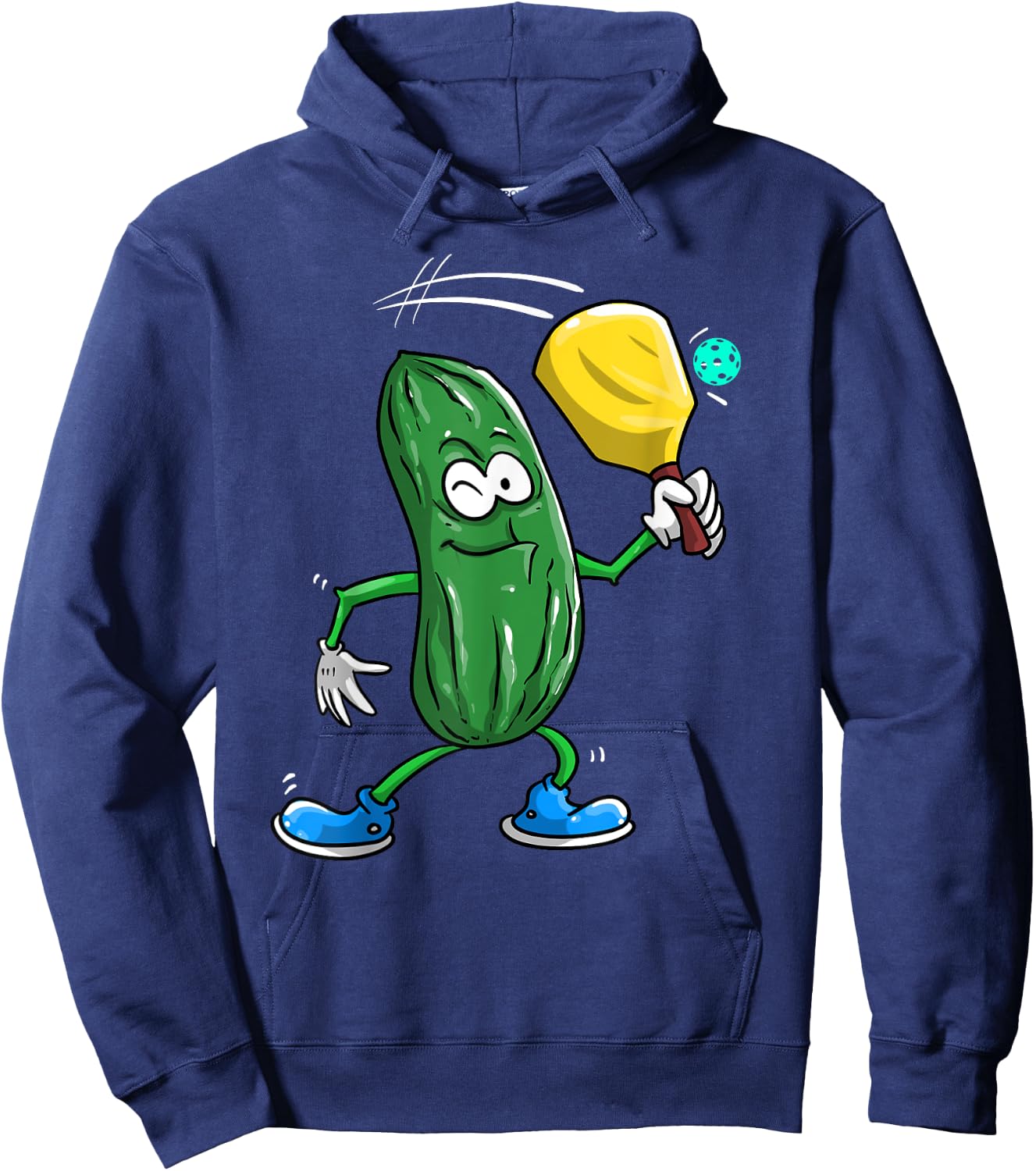 Funny Pickleball Gift Cool Pickle Lover Hoodie - Hoodie | Navy