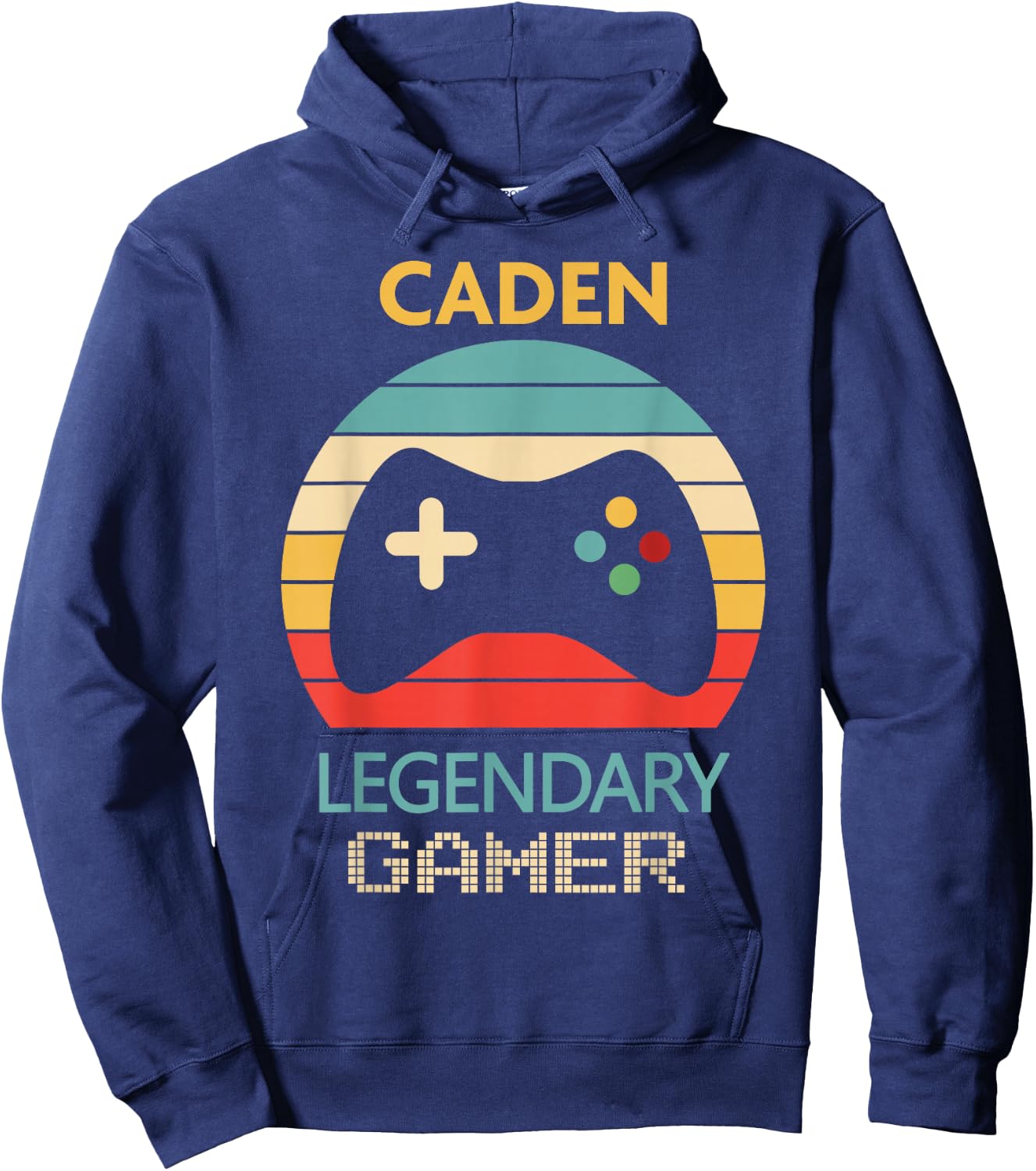 Caden Name Gift - Personalized Legendary Gamer Hoodie - Hoodie | Navy